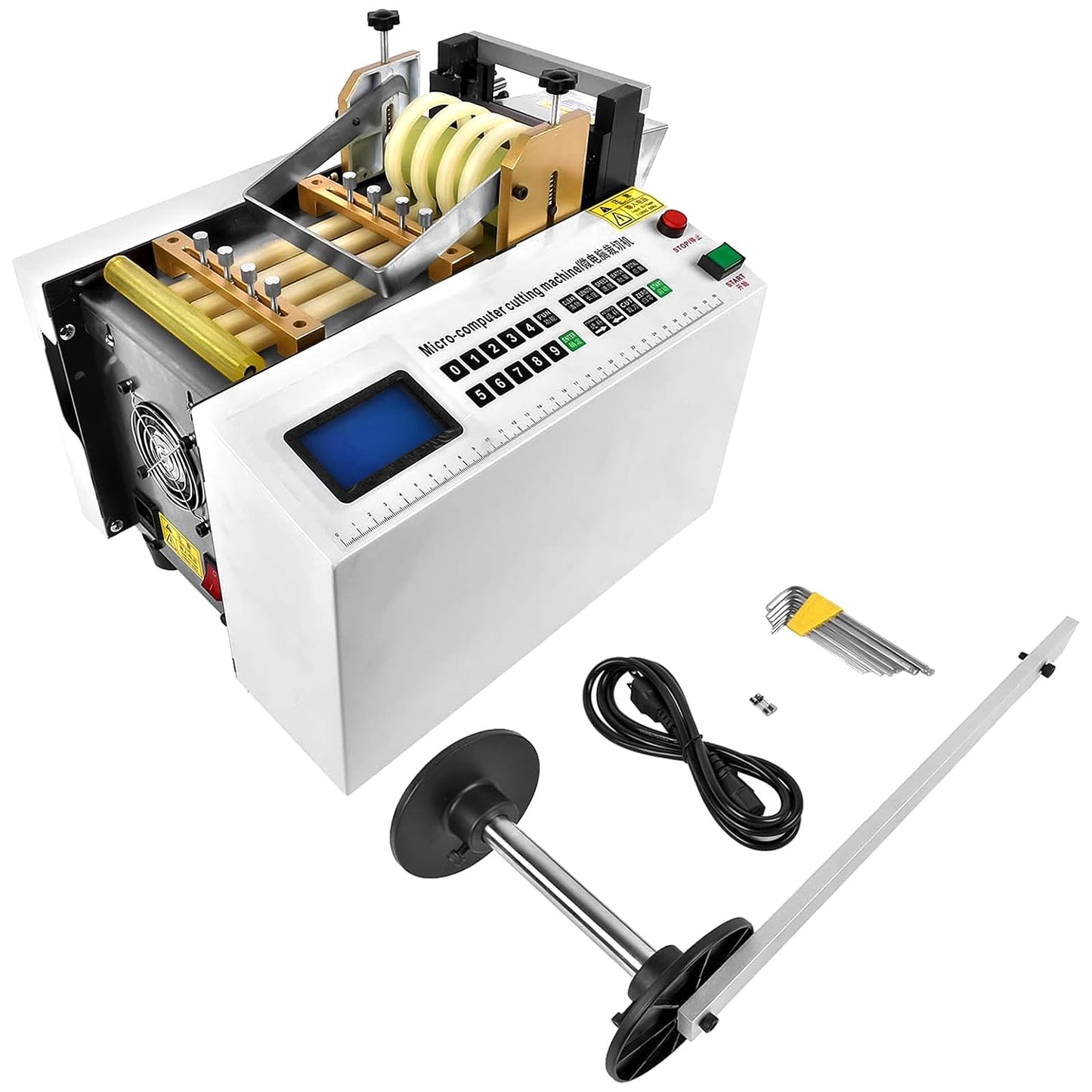 Flynsu YS-100 Auto Heat-shrink Tube Cutter 110V Cable Pipe Cutting Machine, Cutting Width 0-100mm