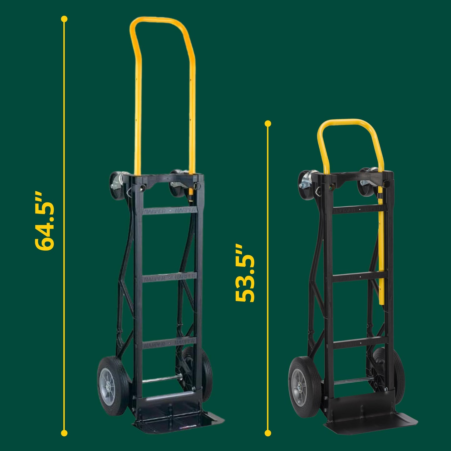 Harper ULT Lite Nylon Dolly, 700 lbs, Black (PGDY8635P)