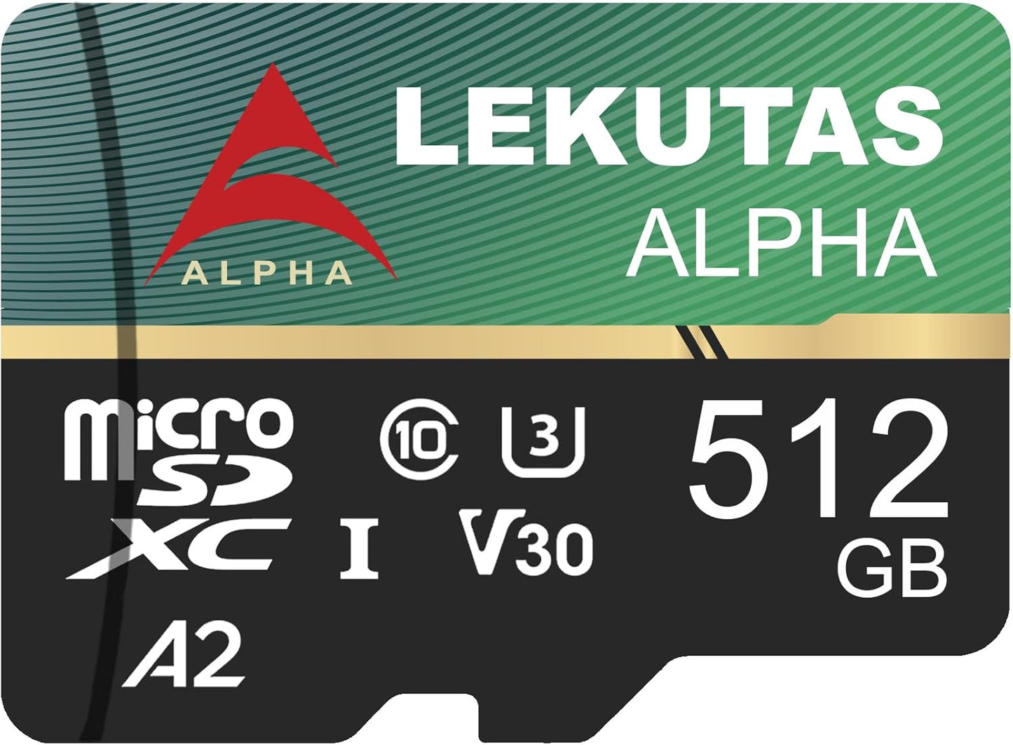 lekutas 512GB 120MB/s, C10, U3, A2, V30, 4K Micro SD Card, microSDXC UHS-I Flash Memory Card TF Card, High Read Speed