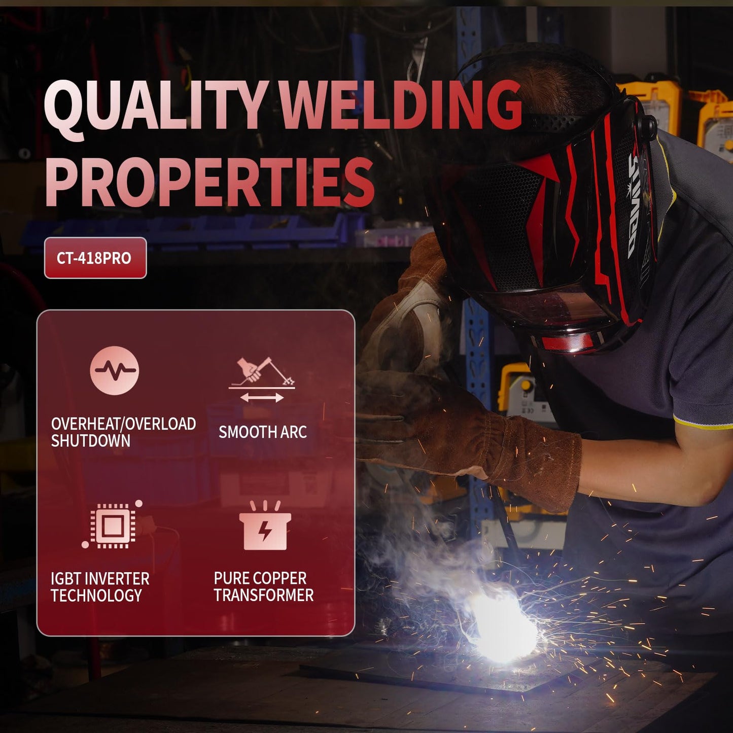 PUWU Plasma Cutter Welder Combo Gas MIG/Gasless MIG/HF TIG/Stick/CUT 5 in 1 Aluminum Welding Machine with 110V/220V Dual Voltage Multi Process Welder