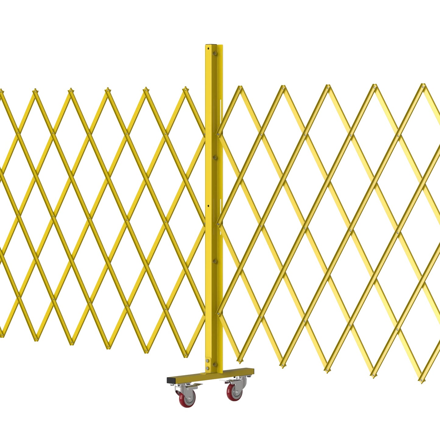Trafford Industrial Heavy-Duty Expandable Metal Safety Gate Barrier (72.5" H x 20' W, Expands to 20 ft)