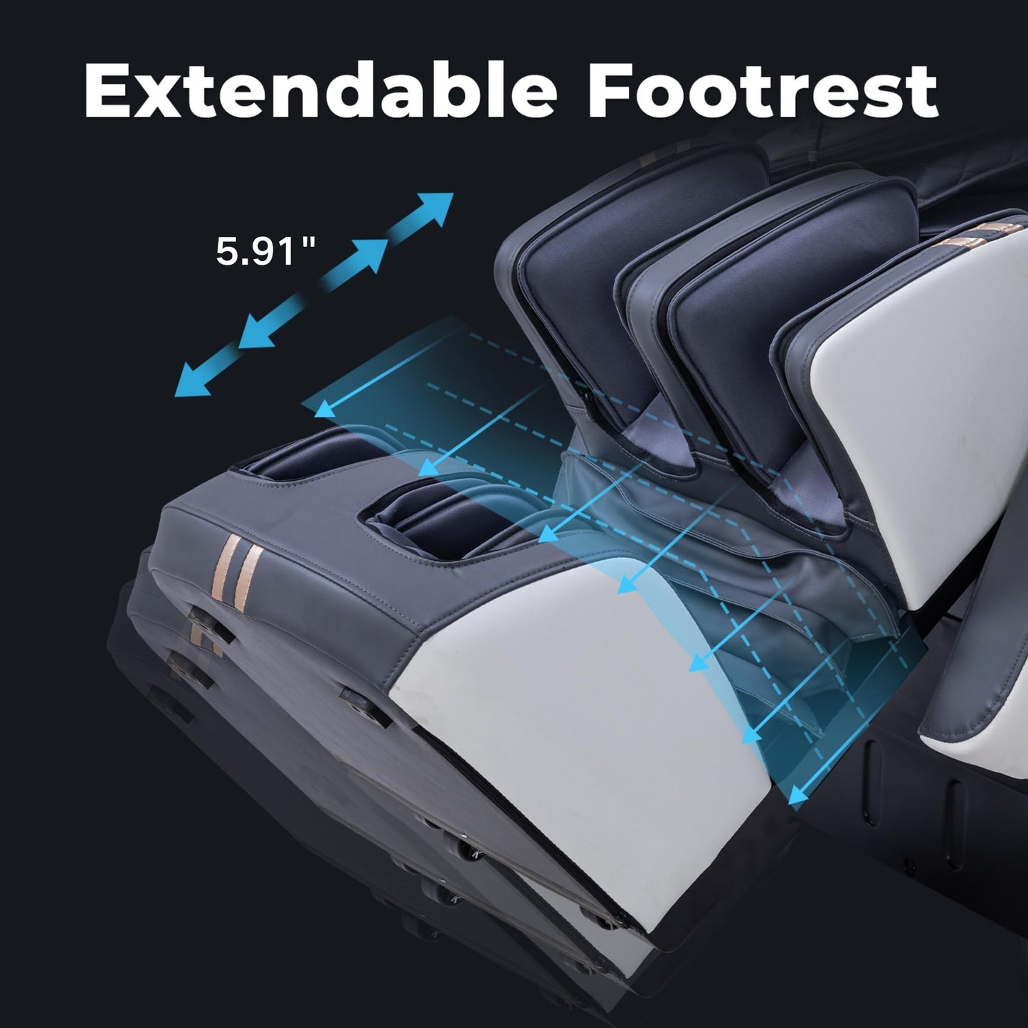 MassaMAX 4D Full Body Massage Chair for Daily Comfort Upgrade-Yoga Stretch, AI Voice Control, 55" SL Track, Zero Gravity, Extendable Footrest, 15 Modes, Foot Rollers, Waist & Calves Heating with Cover