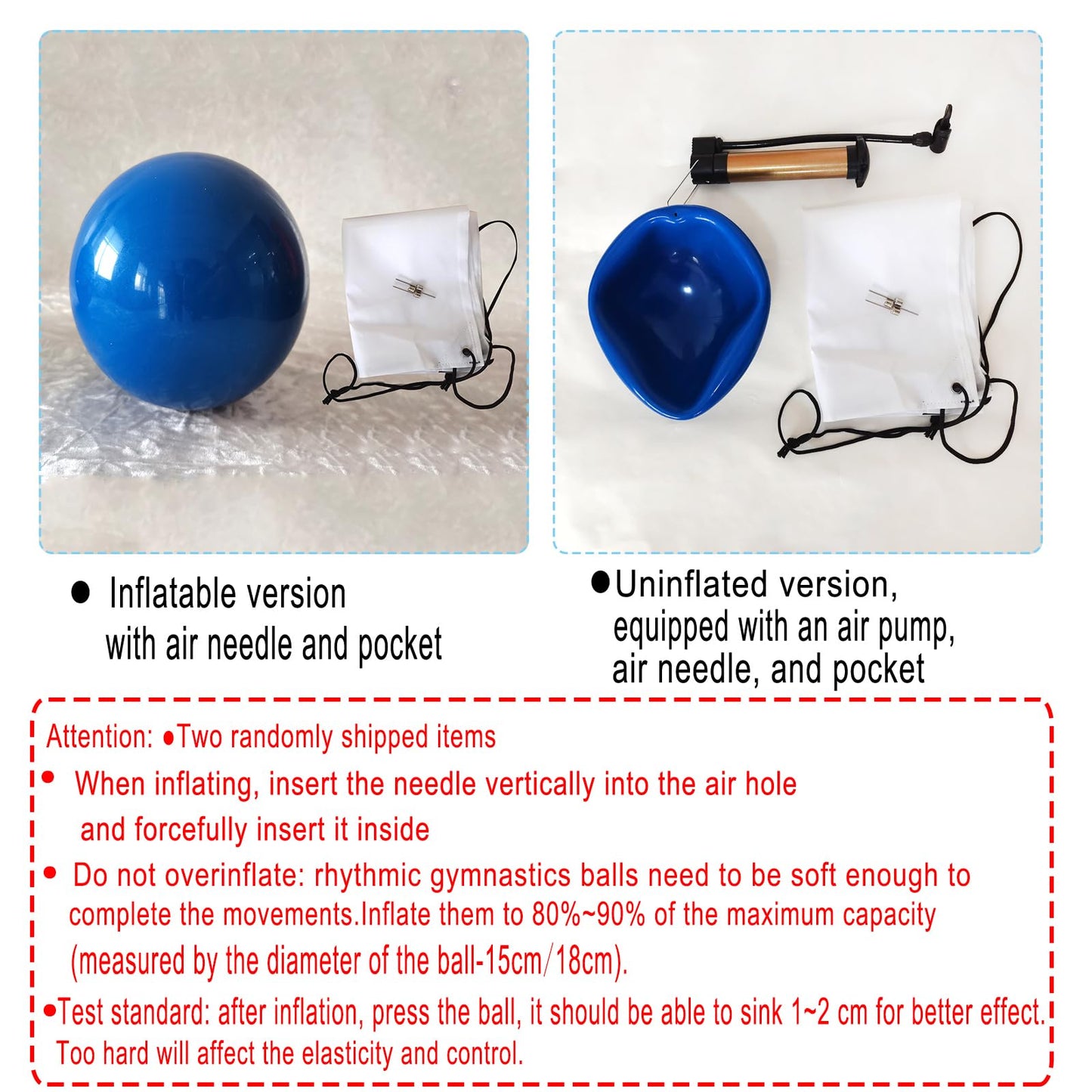 JoyCan Professional Rhythmic Gymnastics Ball for Dance Training Competition Performance and Fitness