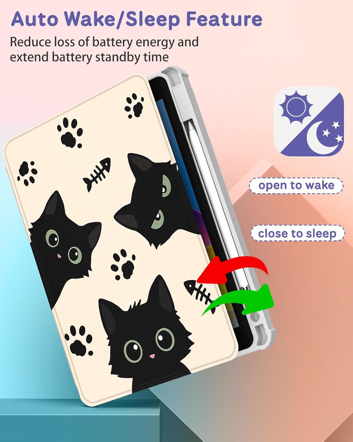 Uppuppy A16 10th 10.9 inch 360 10th 2022/11th 2025 for iPad Case for iPad Generation Case - Degree Rotating Stand Folio