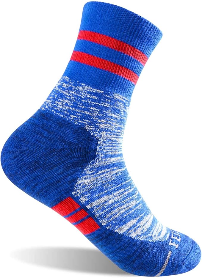 FEIDEER Women's Hiking Walking Socks, Multi-pack Outdoor Recreation Socks Wicking Cushion Crew Socks