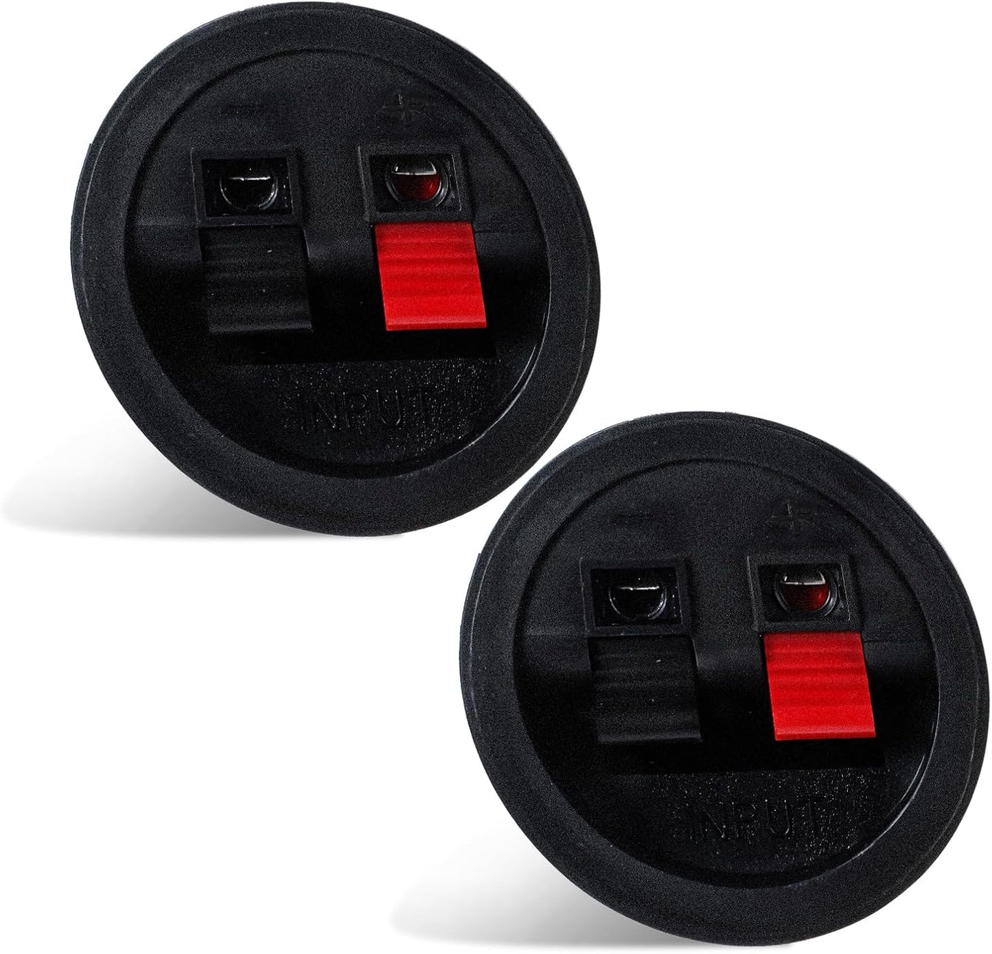 Zyghjort 2 PCS Speaker Terminals, Sub Box Terminals Speaker Box Terminal Cup Subwoofer Box Speaker Terminal Plates
