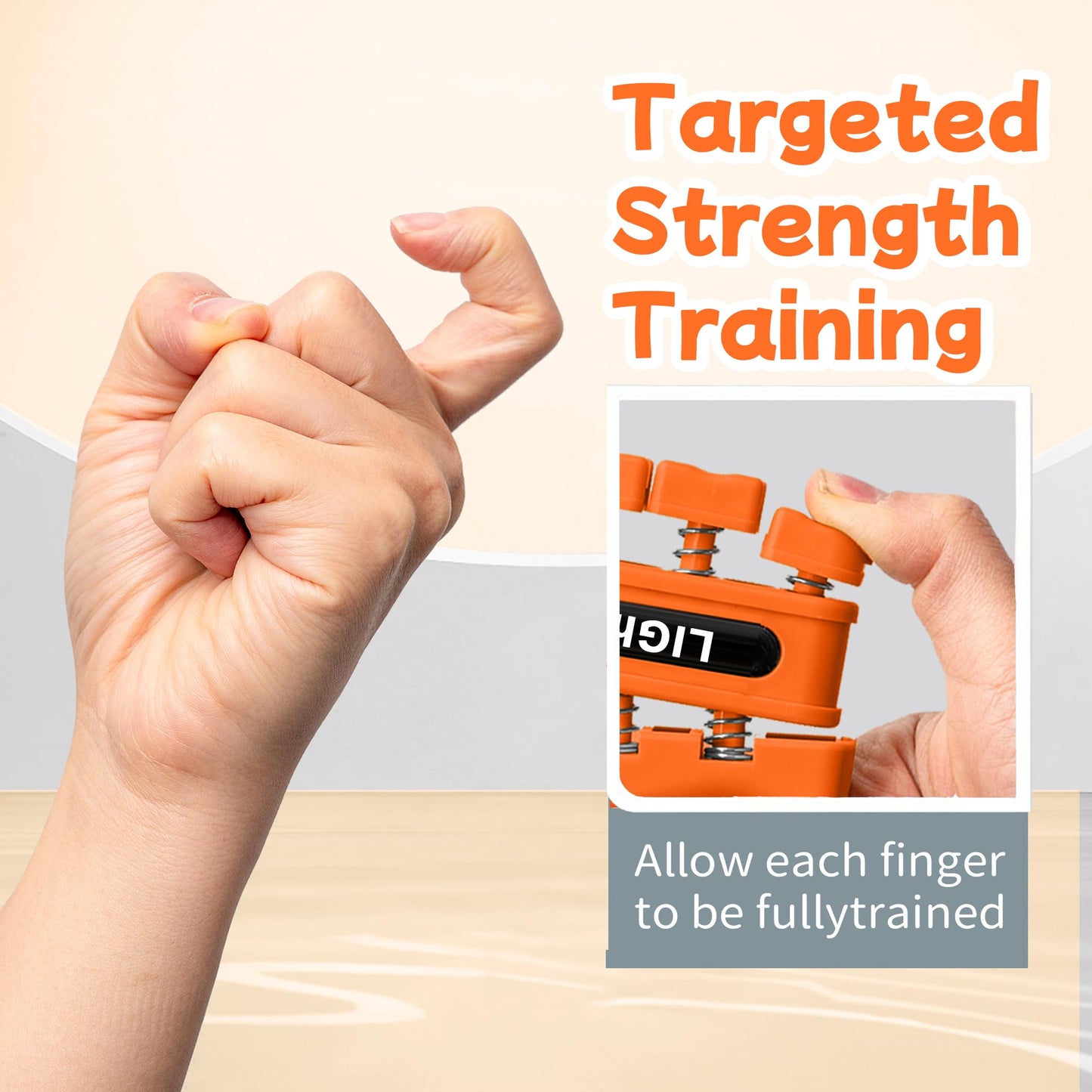 DICYWUDI Grip Strength Trainer, Finger Strength Trainer for Grip Strength Training for Fingers, Wrists, and Hands for Home, Office, Gym, Climbing, Athletes, Musicians, and Therapy
