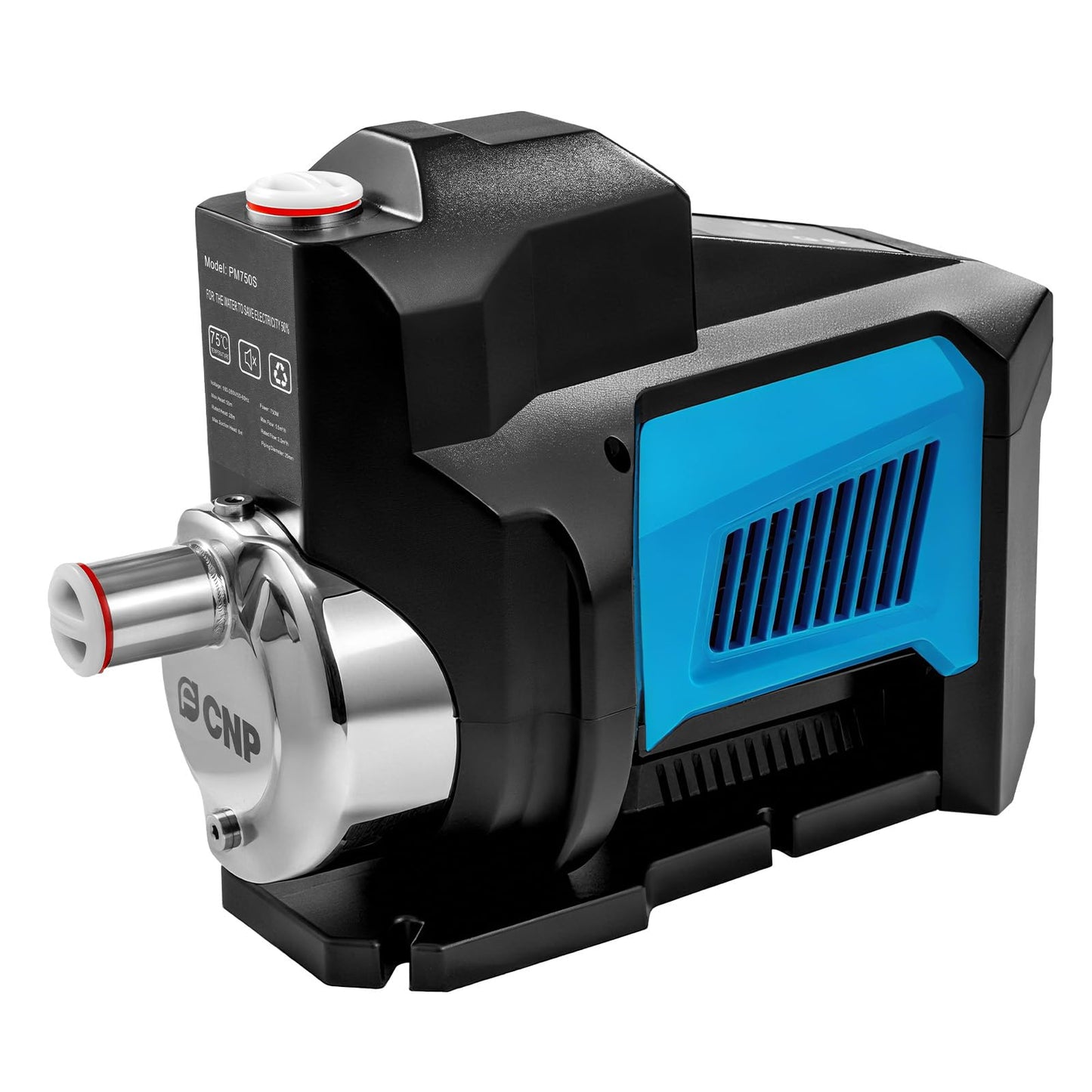 FCNP 1HP 80PSI Whole House Variable Speed Automatic Water Pressure Booster Pump,Integrated Self-Priming,Low Noise,Variable Speed Constant Pressure Smart Pump for Home House Villa Apartmen
