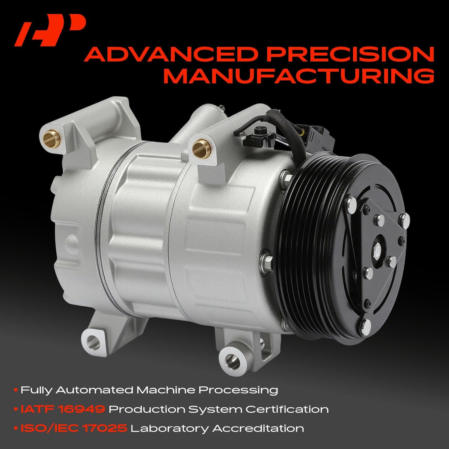 A-Premium Air Conditioner AC Compressor with Clutch Compatible with Mazda 3 2022-2024, CX-30 CX30 2023, CX-50 CX50 2024, 2.0L 2.5L