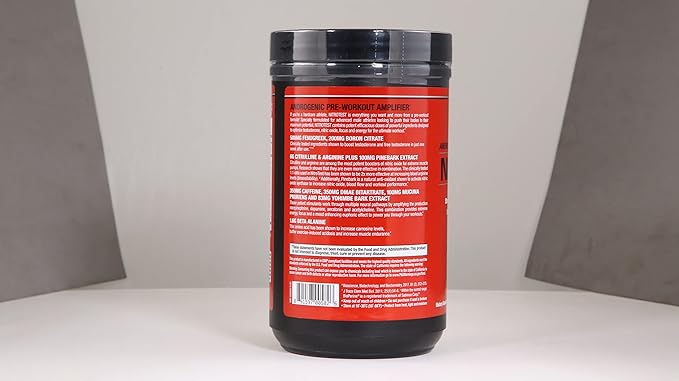 MuscleMeds Nitrotest Pre-Workout Supplement Drink, Boost Nitric Oxide, Testosterone, Watermelon, 30 Servings, 1.03 Pound, 1 Count