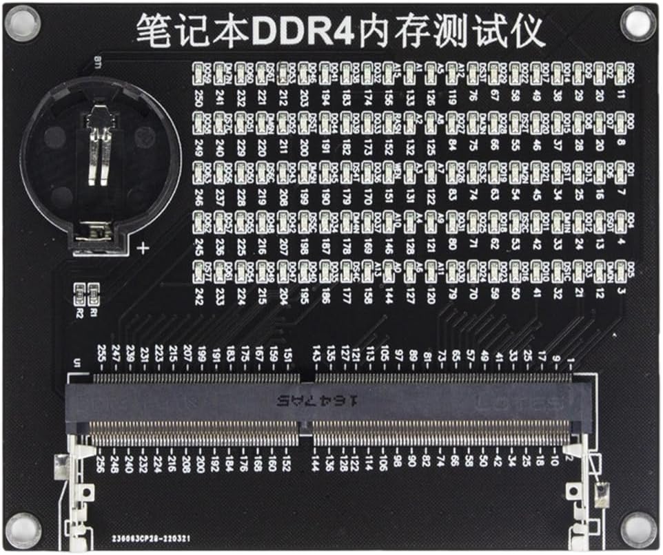 JINPIAOPIAO DDR5 DDR4 DDR3 Laptop Notebook Memory Slot Diagnostic Tool Tester with LED Indicators Memory Test Card