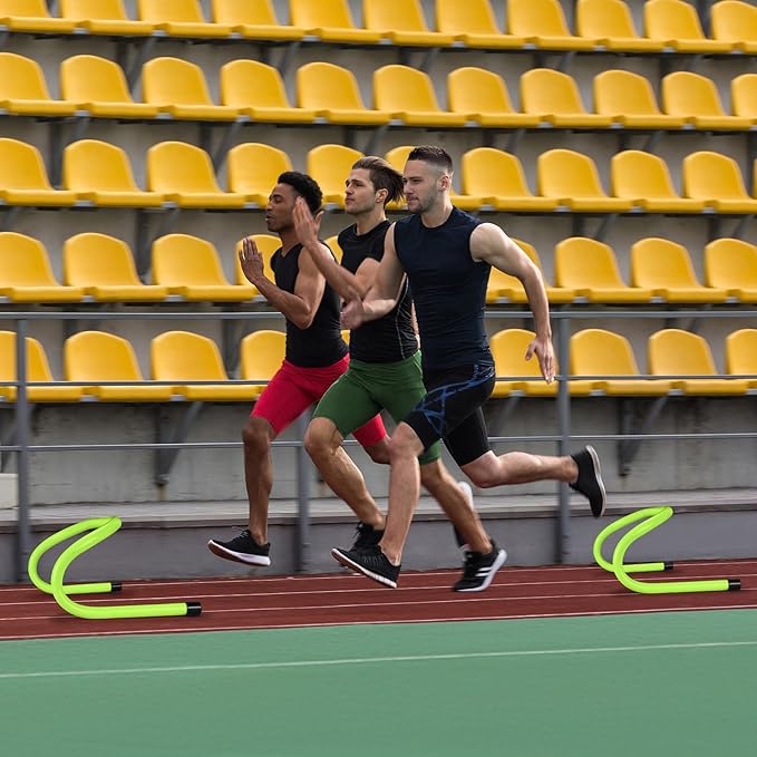 Wettarn 18 Pcs 6" Speed Training Hurdles Durable Agility Training Hurdle Agility Plyometric and All Purpose Equipment for Athletes, Soccer, Basketball