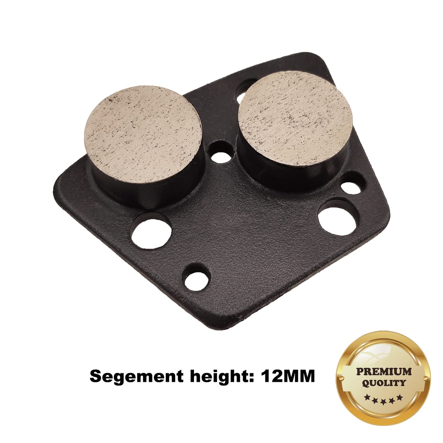 9 Pcs Pro Trapezoid Diamond Grinding Shoes Hard Bond for Soft Floor (Grit Optional), for Blastrac Or Other Common Floor Grinding Machine (150 Grit - 2 Round Button Segment H Bond for Soft Floor)