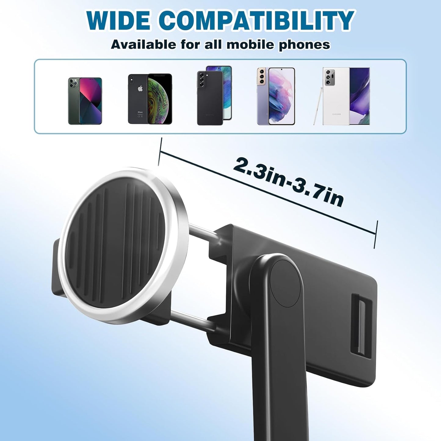 Davidlinlin 3 1 4 7 inch in Phone Tirpod, Selfie Stick and Phone Holder, iPhone Tripod with Remote Control, Lightweight