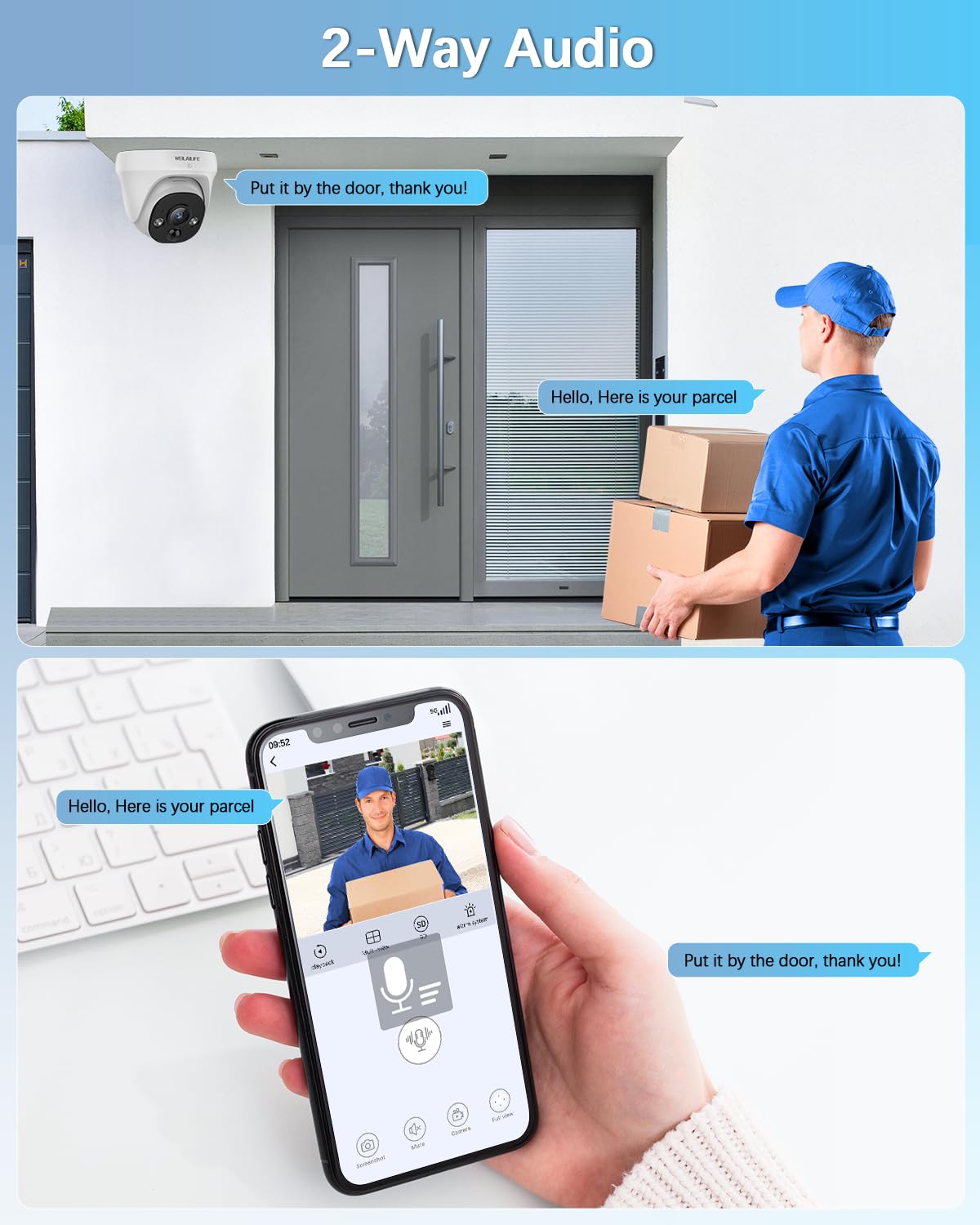 【130° Wide-Angle & 90 Days Storage】 Wired Dome Security Camera System, Home Video Surveillance Camera Systems, Outdoor/Indoor POE IP Cameras, Surveillance DVR Kits