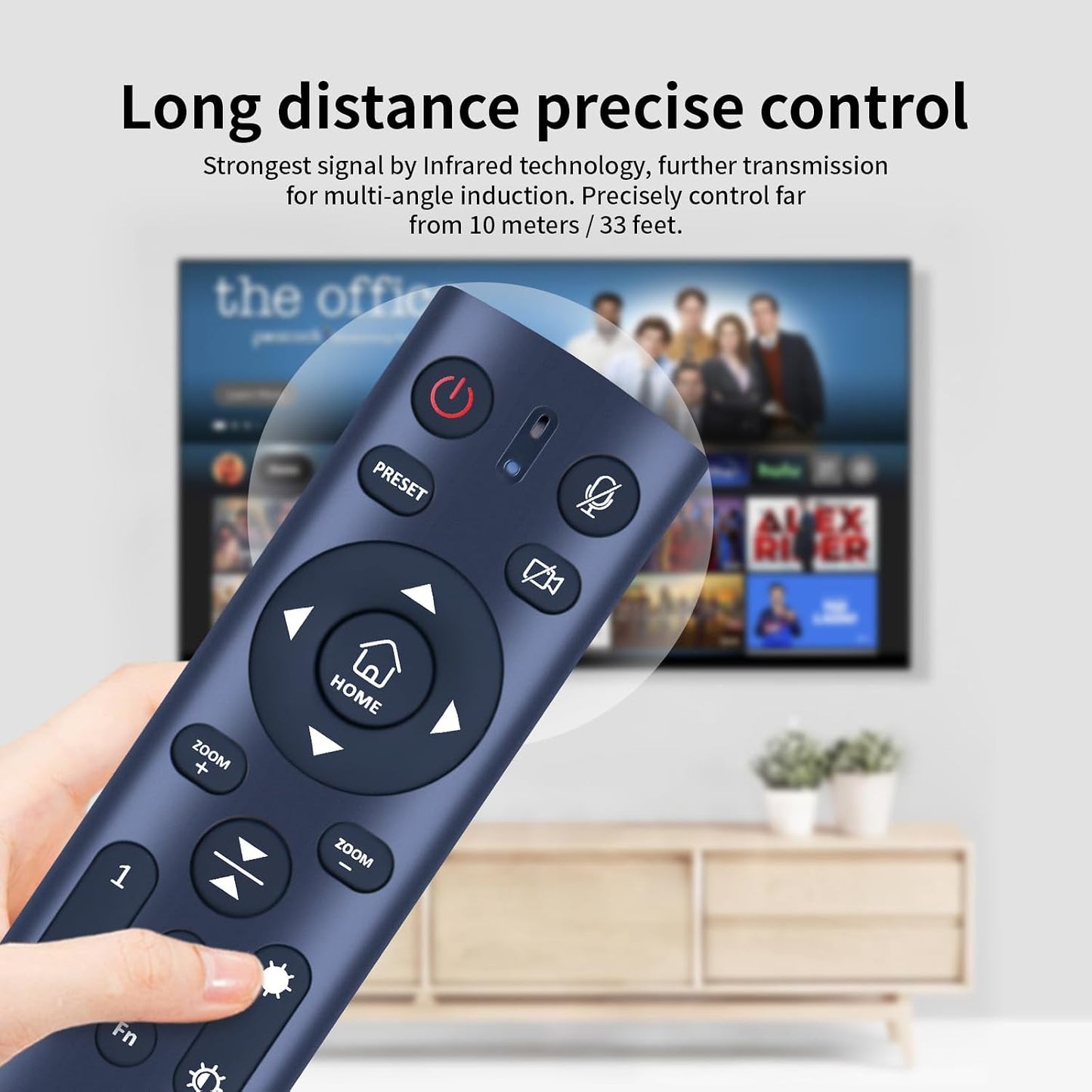 Snrigw N990 2) 4K Replacement Remote Control for NexiGo (Gen PTZ Webcam