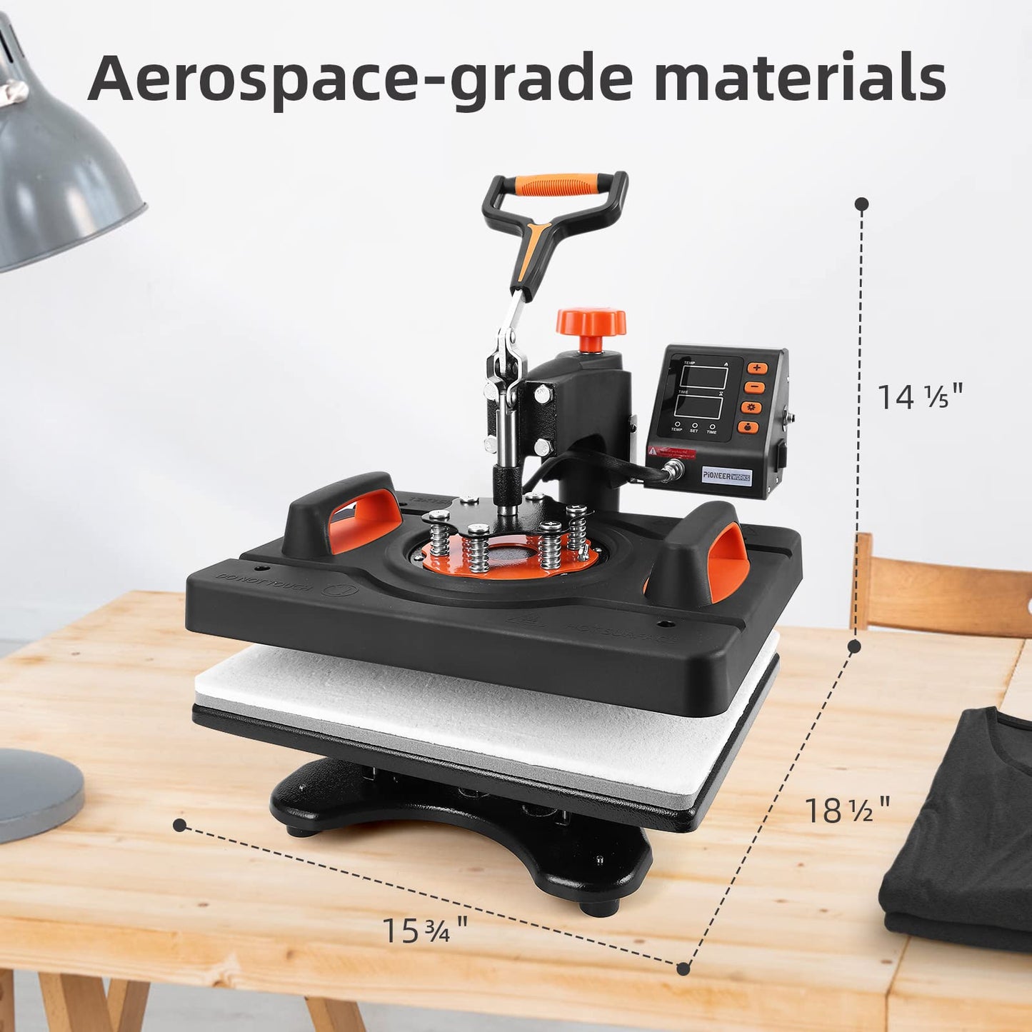 11 in 1 Heat Press Machine Professional Sublimation Machine 12" X 15", 360-Degree Swing Away, Multifunction Heat Transfer Machine Industrial-Quality for T-Shirts, Pillow, Hats, Caps, Mugs and Plate