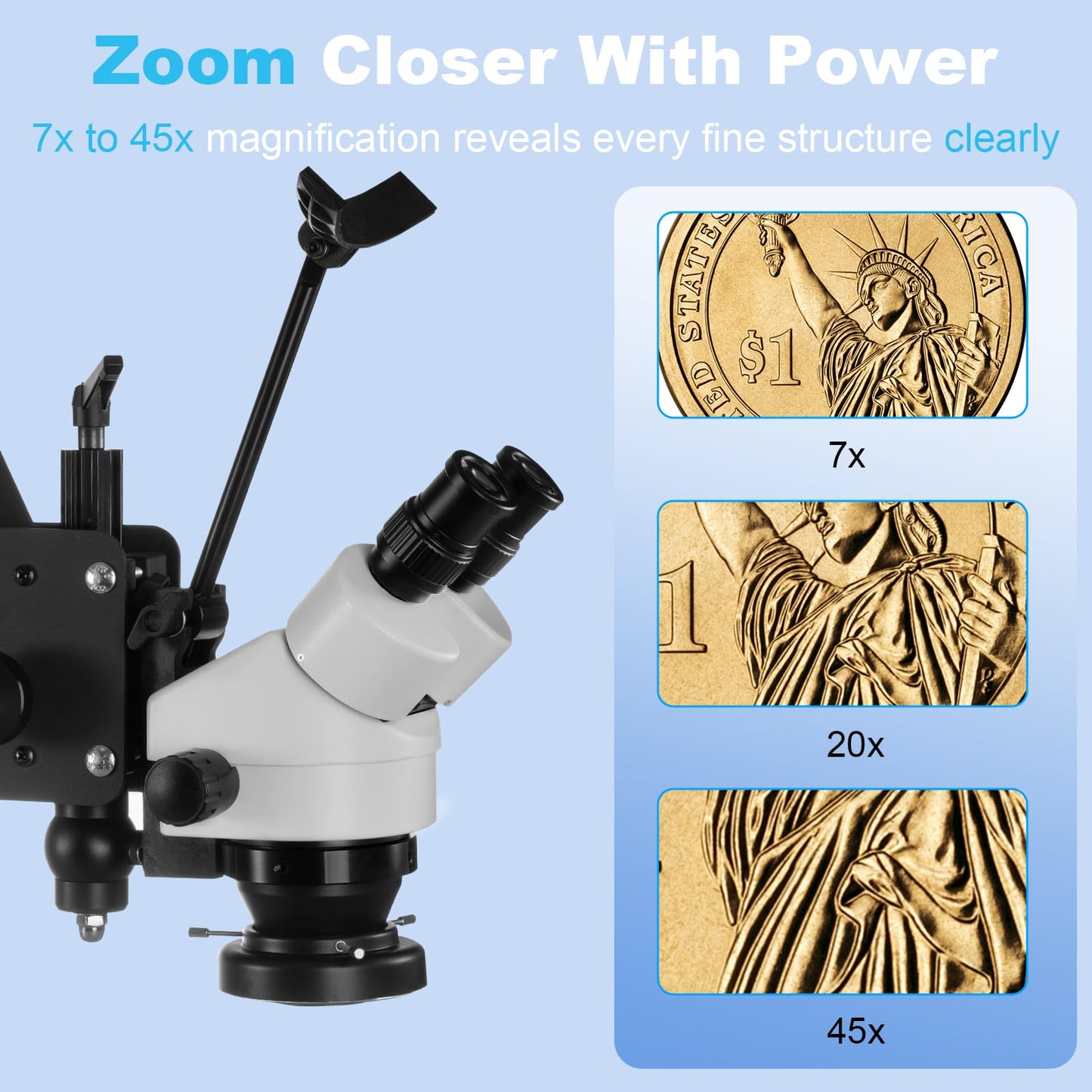 ZQ-1 Jewelry Microscope with 4in Ball Vise