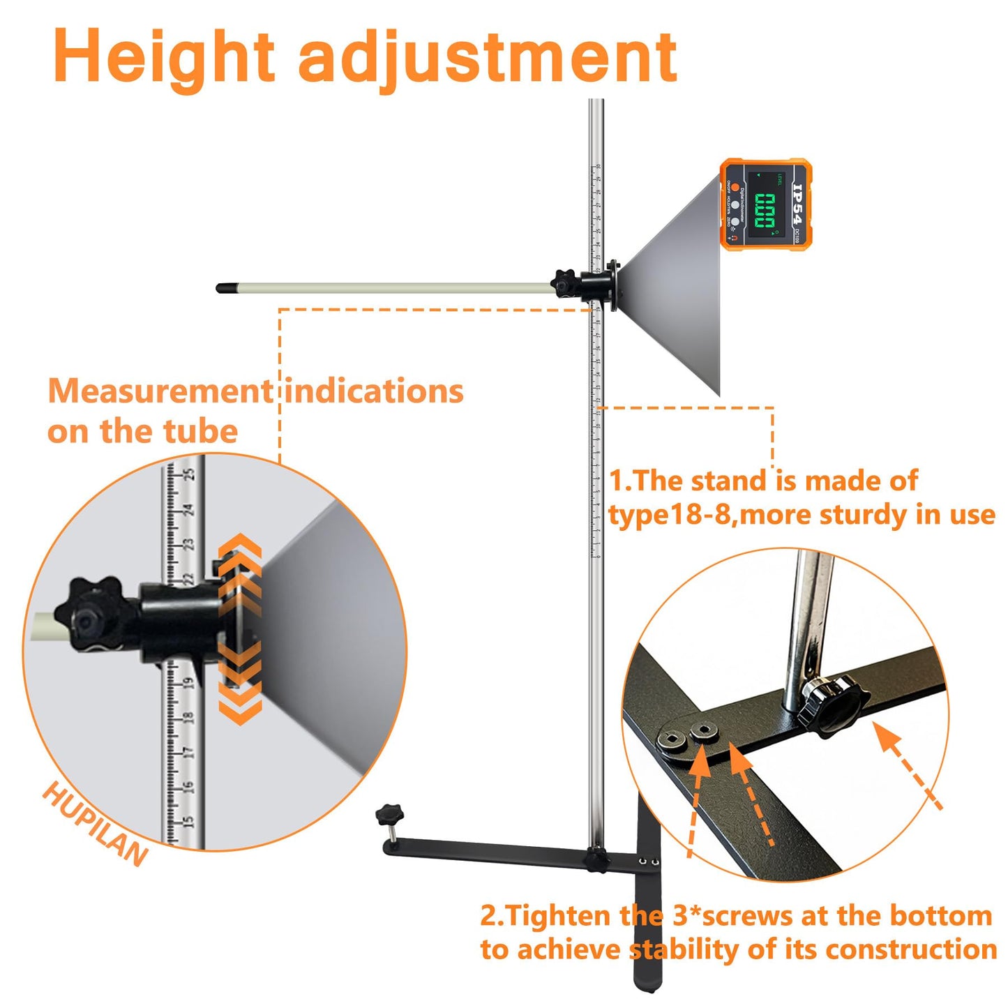 Outer Edge 5.7in Radar Aiming Corner Reflector Target ADAS Calibration Tool Include Stand and Mini Digital Protractor- Compatible with Honda Toyota Mazda Kia Ford GM Hyundai Regular Size Vehicle Car