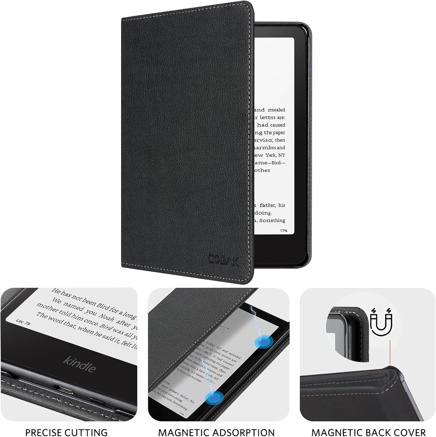 CoBak 12th 2024 (7") Case with Stand for Kindle Paperwhite Gen Released & Kindle Colorsoft Signature Edition - Durable