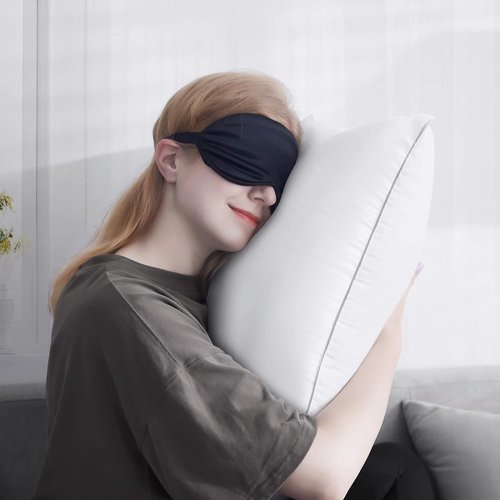 FAVRIQ 20 x 20 Pillow Inserts - Set of 2 Decorative Throw Pillows with 100% Cotton Cover - White