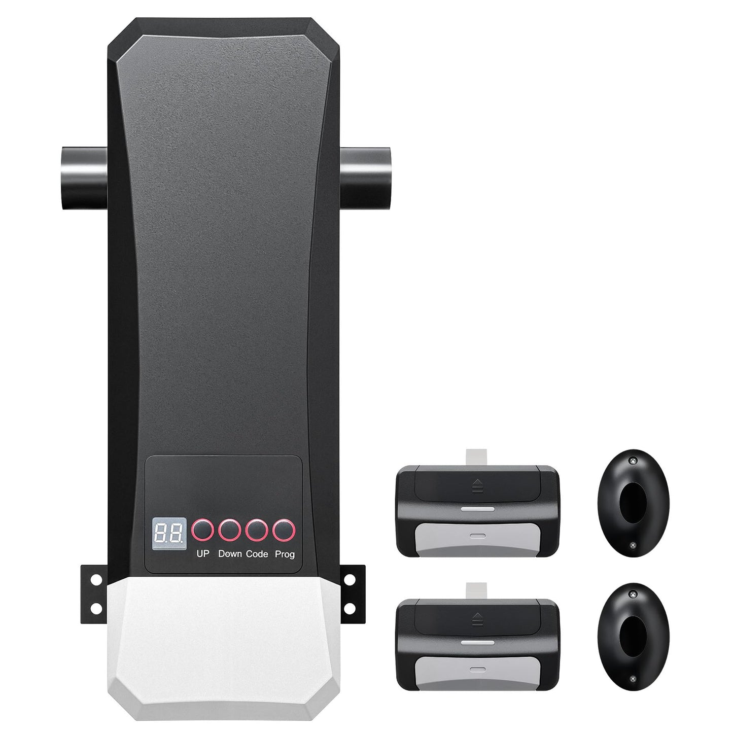 ZUMI Automatic Garage Door Opener, Wall-Mounted Garage Opener with Manual Backup Infrared Sensors, Heavy-Duty Smart Garage Entry Device Access Unit for Garage Door Opening & Closing