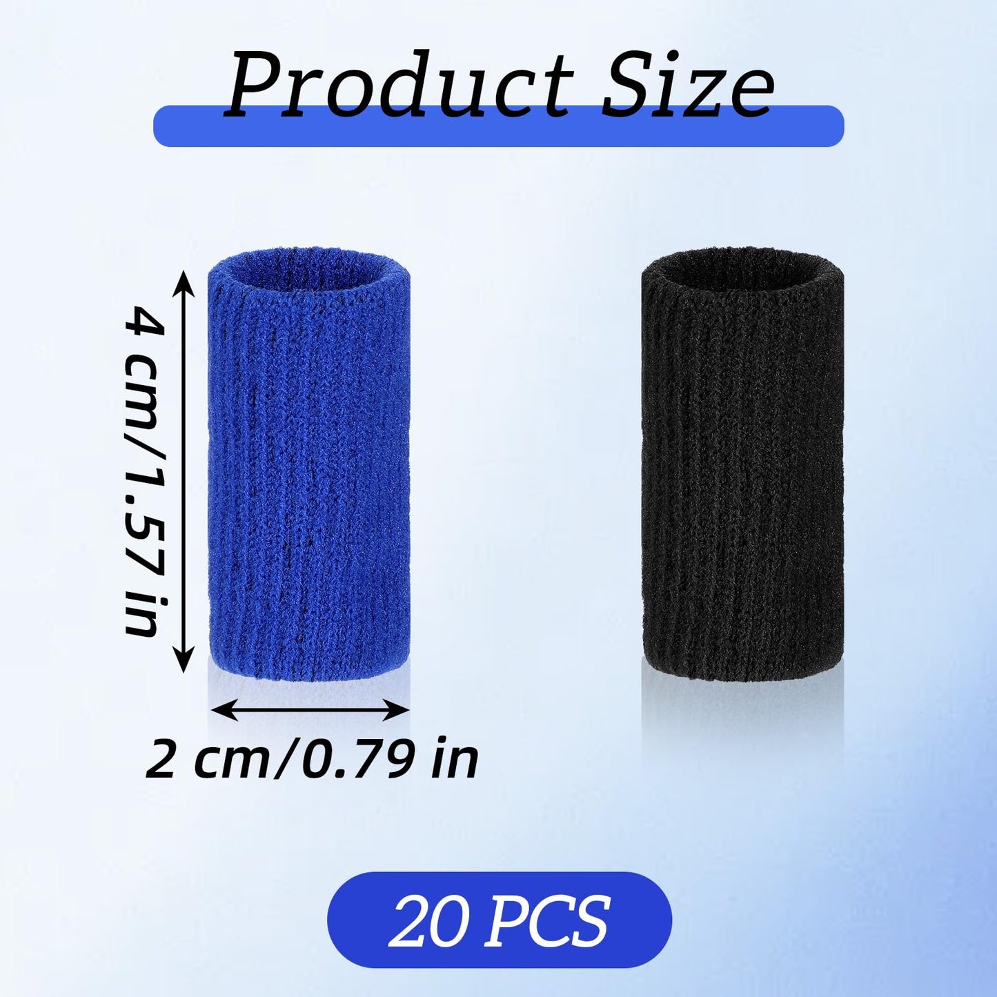 TIESOME 20Pcs Sport Finger Sleeves, Breathable Finger Brace Elastic Fingers Support Sleeves Compression Fingers Sleeve Thumb Splints for Relief Support Protector and Relieving Pain