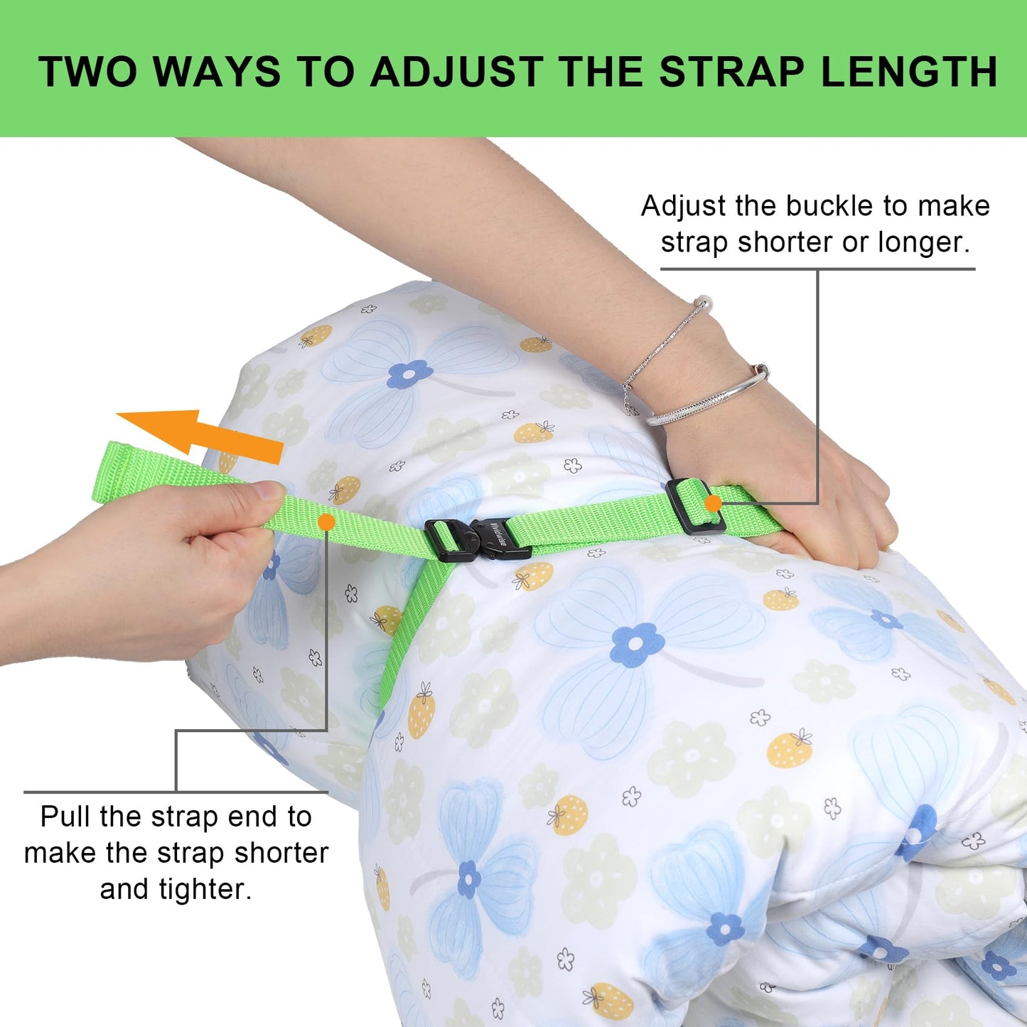 Vividwise Utility Straps with Metal Quick Release Buckle, Adjustable Nylon Belt Backpack Accessories Sleeping Bag Strap for Hiking, Travel, Outdoor Sports (Green-Metal Buckle, 1" W-48 L)