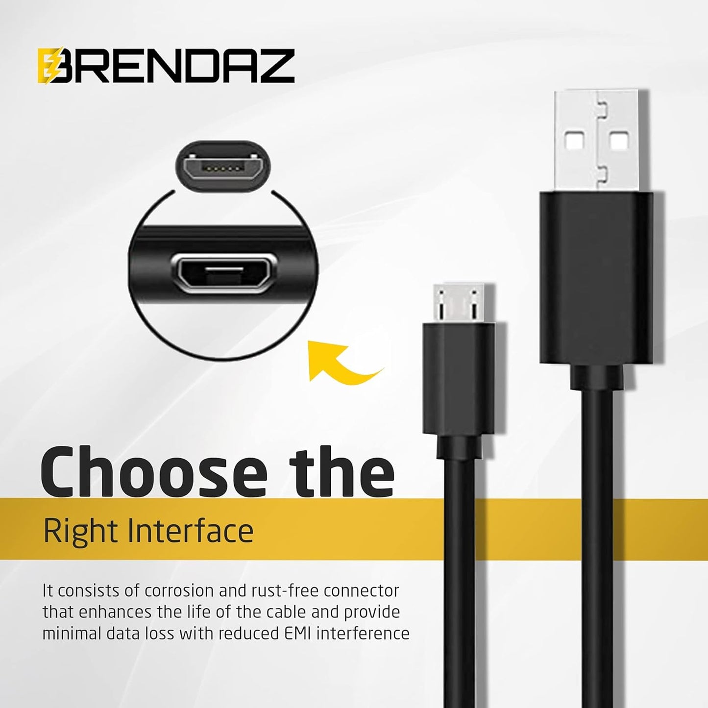 M50 90D 2.0 (15-Feet) BRENDAZ Compatible Canon Camera USB Cable for Canon EOS Mirrorless, EOS Cameras, USB Cable Micro