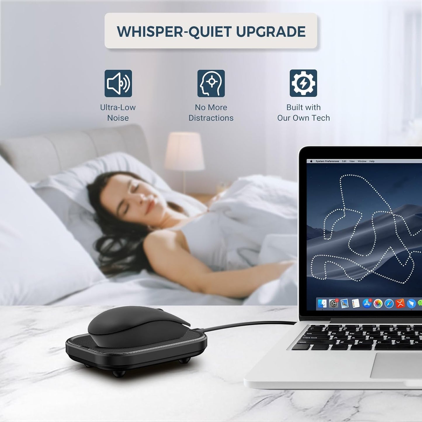 Yonktoo Mouse Jiggler Undetectable Ultra Slim Mouse Mover with Realistic Movement, No Software Needed, Keeps Your PC