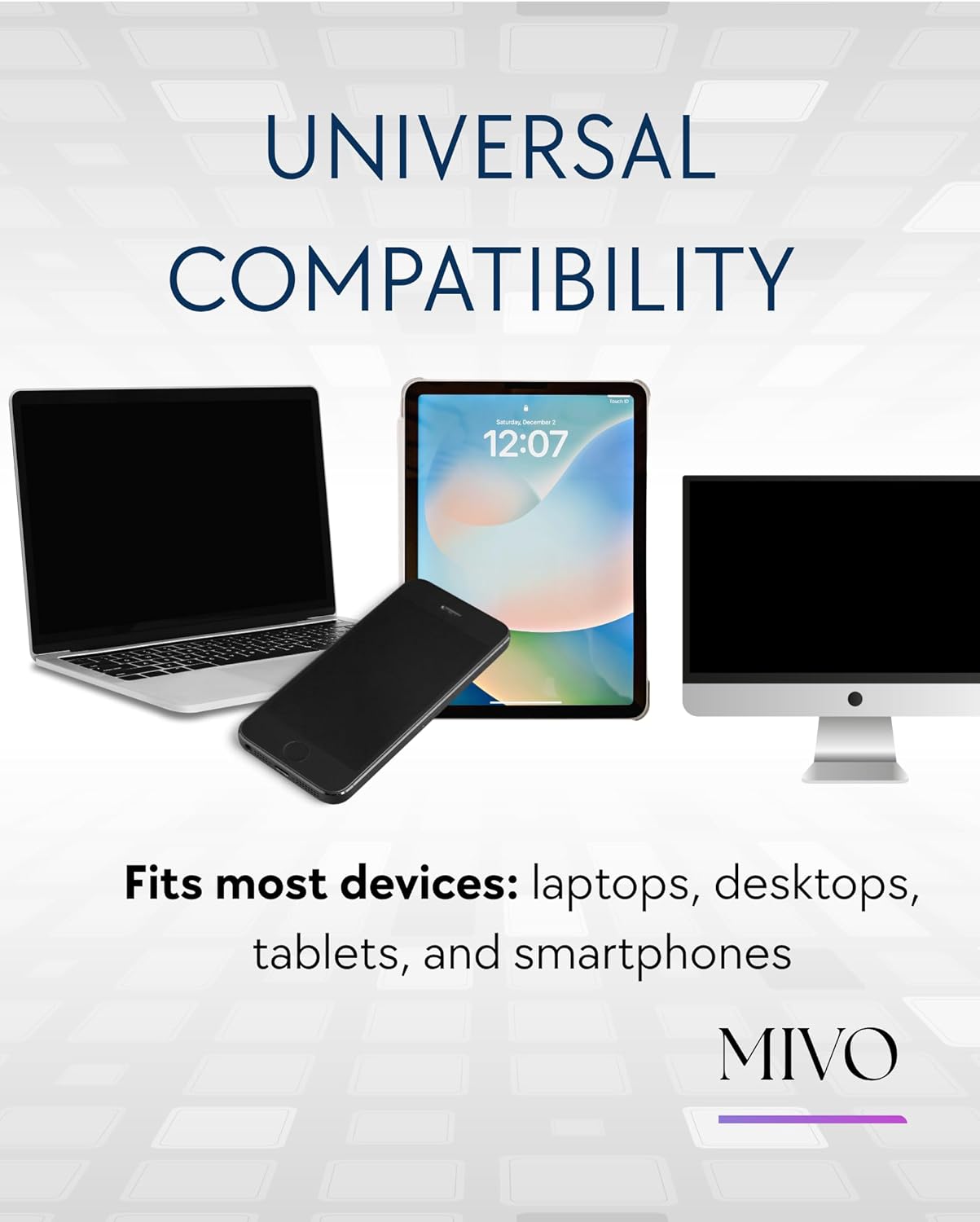 Mivo [5-Pack], 8/7/6 Webcam Cover Slide Ultra-Thin Web Camera Cover for Macbook Pro, iMac, Laptop, PC, iPad Pro, iPhone