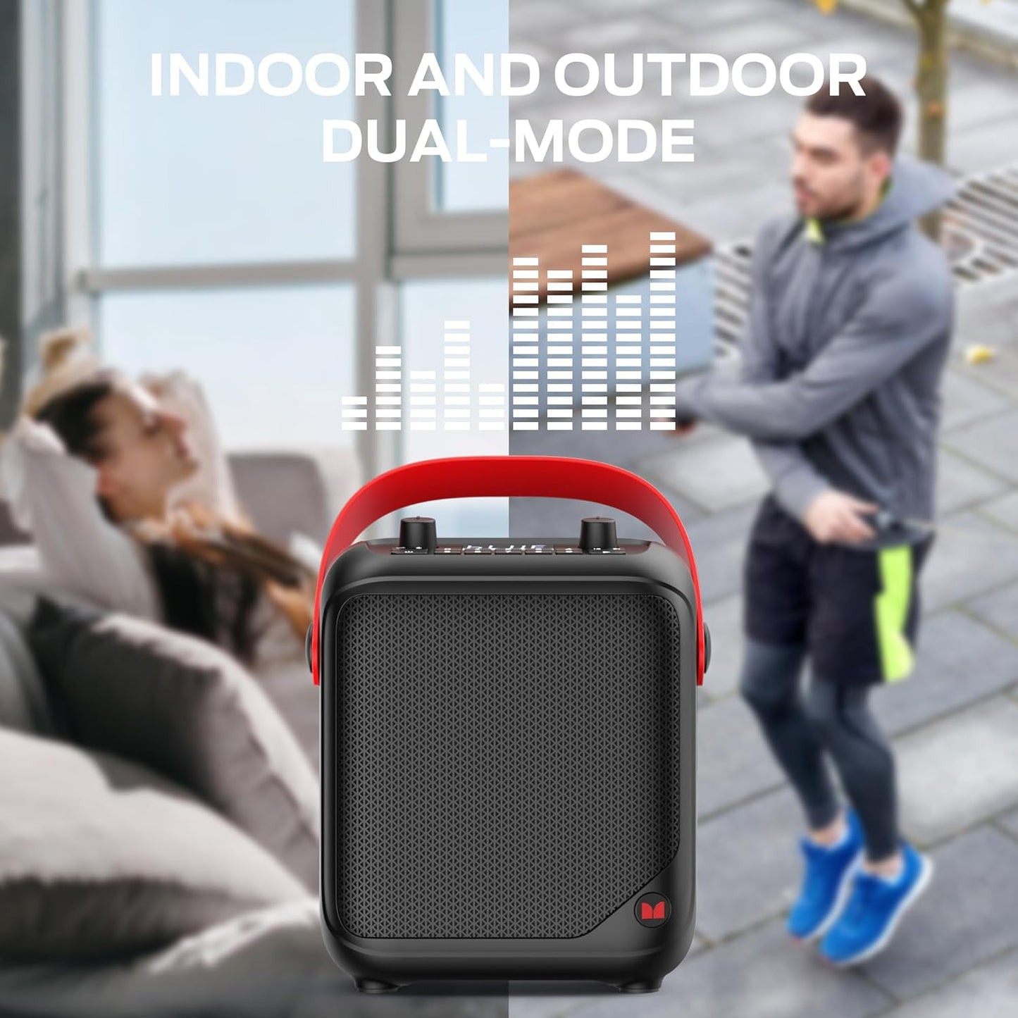 Monster 1 40W 12H MFS Portable Bluetooth Speakers, Bluetooth Speaker Wireless with Stereo Sound, Outdoor Speakers
