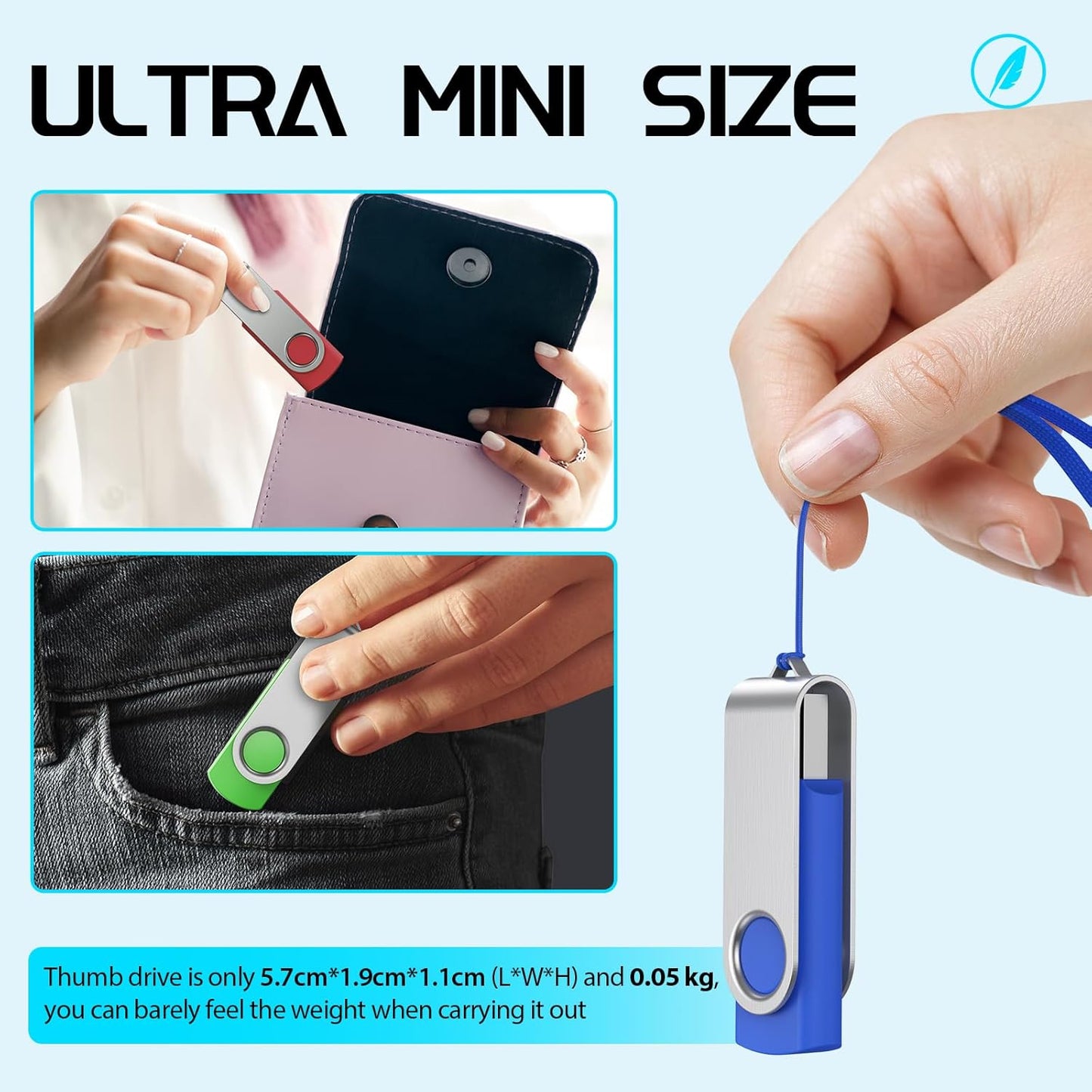 FEBNISCTE 1GB 10 Pack 1 2.0 10pcs Memory Stick USB Flash Drive Bulk - Bulk GB USB Stick Pendrive Multi-Coloured Thumb