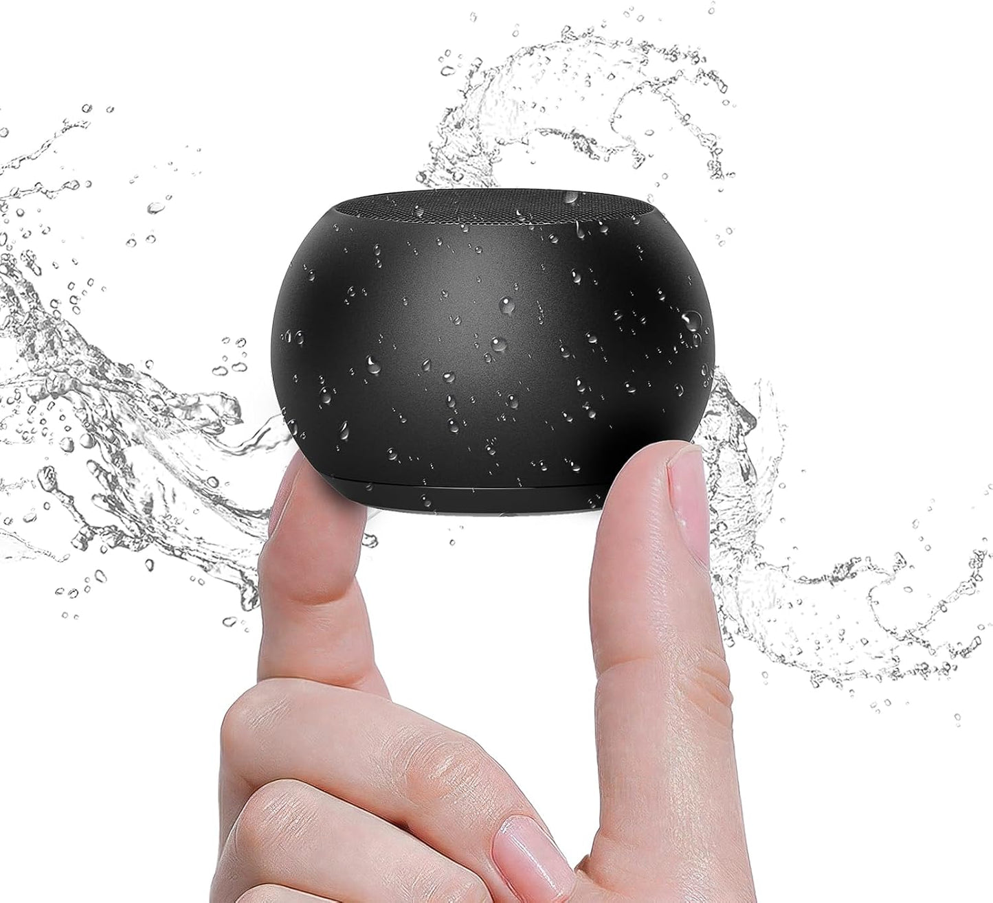 dotn IPX7 Small Speaker, Portable Bluetooth Speaker with Loud Stereo Sound and Robust Bass, Mini Speaker with Lanyard