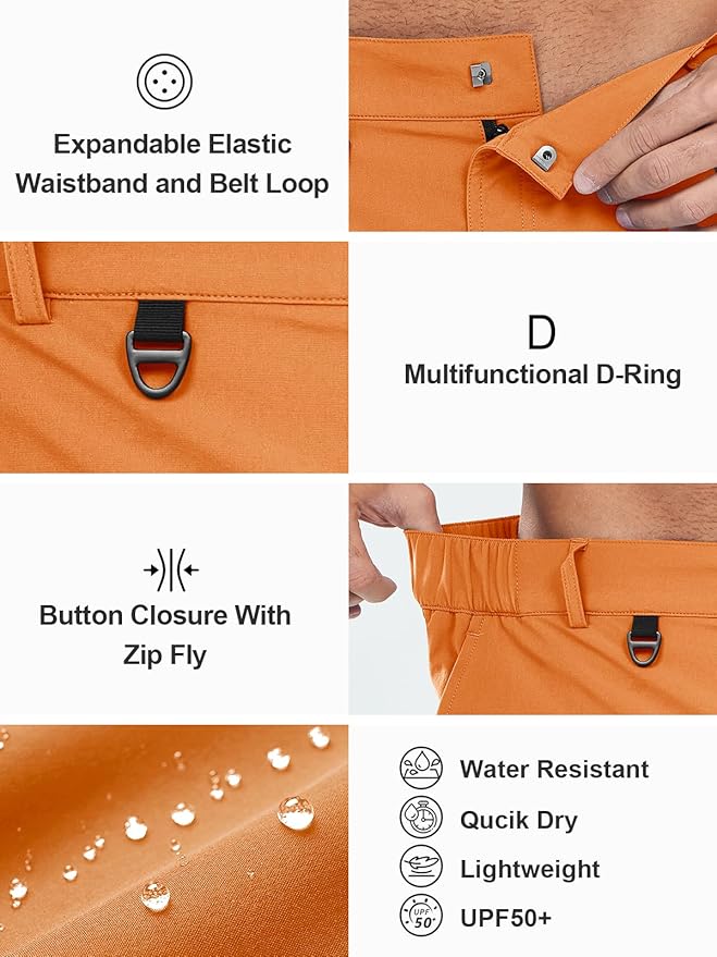 NORTHYARD Men's Cargo Hiking Shorts 9" Lightweight Outdoor Tactical Work Camping Sport Golf Casual Travel Fishing Multipocket