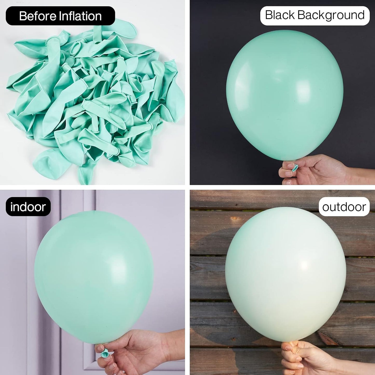 PartyWoo Teal Balloons - 50 Pack 12 Inch Pastel Turquoise Balloons for Celebrations & Events
