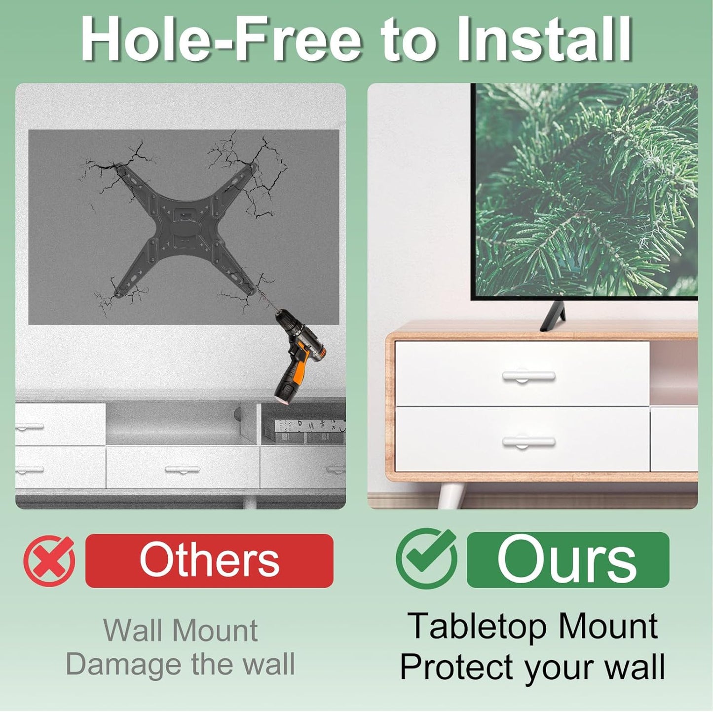 Motiexic Set, 2 Non-Universal TV Stand Only for Insignia TV Legs Replacement with Screws Only for Insignia Roku TV