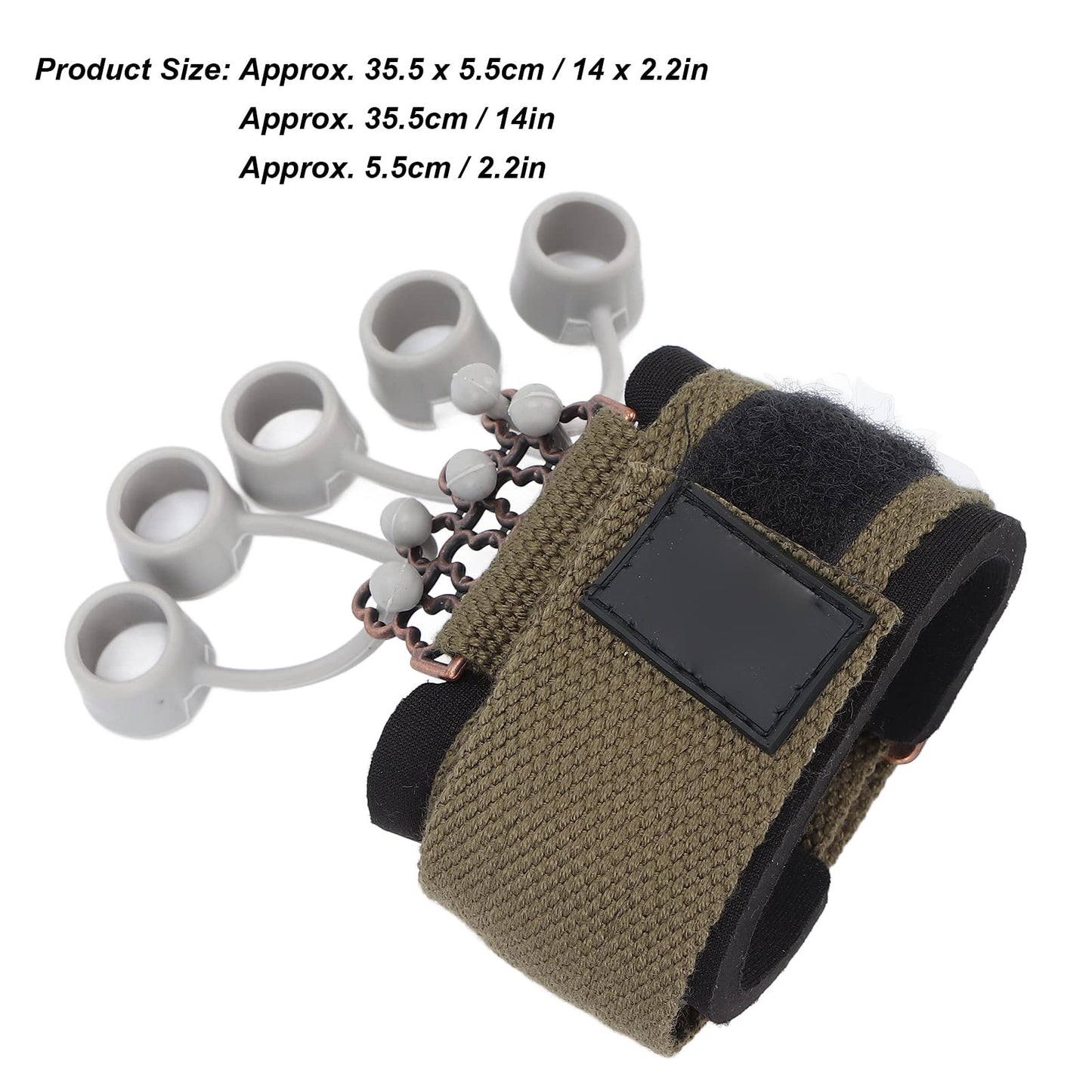 Finger Exerciser, 20Lb/40Lb Hand Grip Strengthener, Hand Strengthener Finger Band Guitar Finger Stretcher Hand Yoga Equipment for Forearm, Arthritis, Carpal Tunnel (Green 20 lbs)