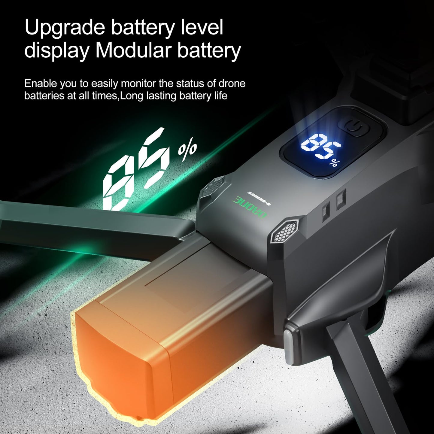 Dodoore GPS Drone with 8K UHD EIS Camera for Adults, 5G WiFi FPV RC Quadcopter with Brushless Motors, Optical Flow Positioning, Obstacle Avoidance, Auto Return, Follow Me, 2 Batteries (Black)