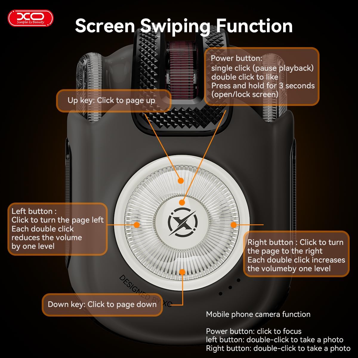 5.4 IPX5 Commute Wireless Earbuds with Video Control & Camera Shutter, BT HiFi Stereo Sound, Long Playtime, Fast