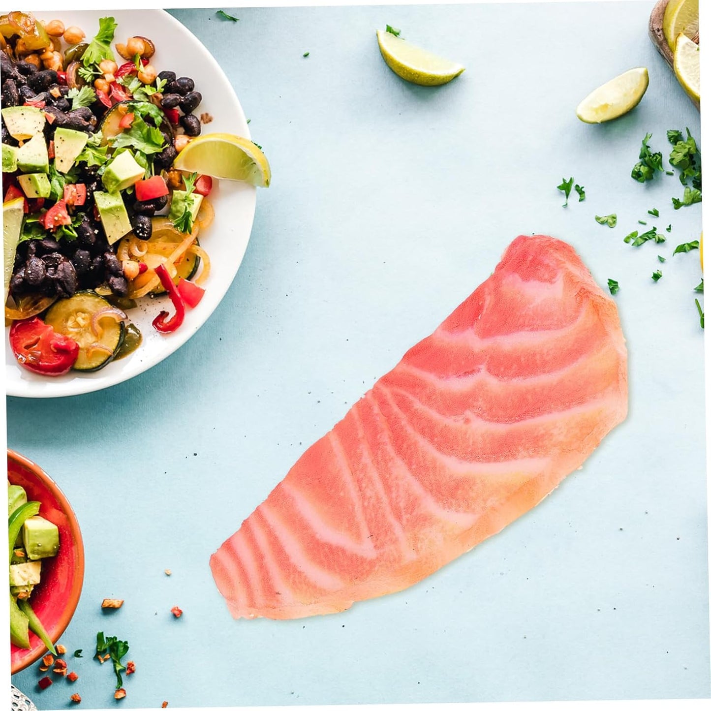 GARIOUANS Fake Salmon Model Realistic PVC Salmon Food Prop for Photography Restaurant Decor and Sushi Plate Display