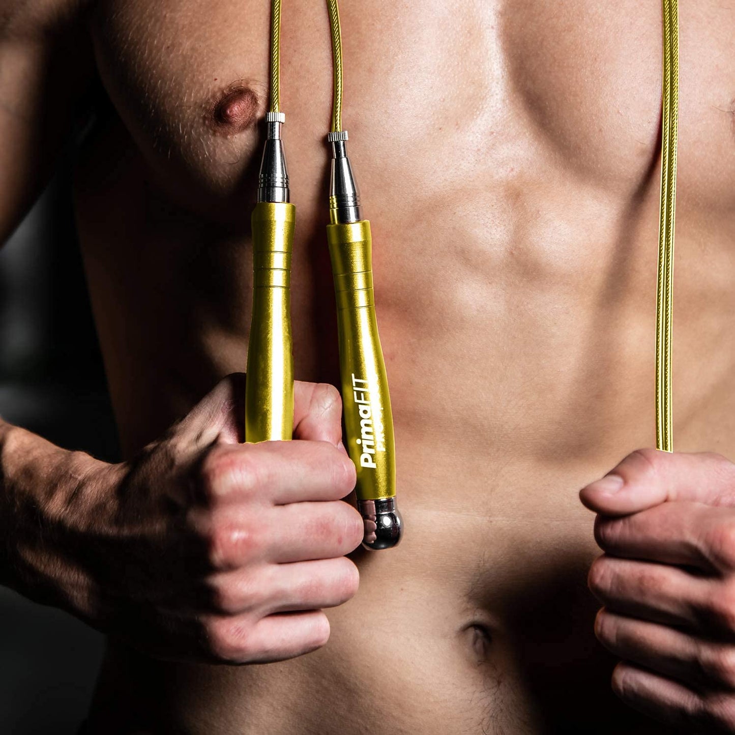 PrimaFIT Jump Rope Pro Speed Skipping Rope Adjustable Adult Jumping Rope Weighted Aluminium Handles for Double Dutch Boxing Workout Crossfit Exercise Fitness Spare Cable Weights Protectors Carry Bag