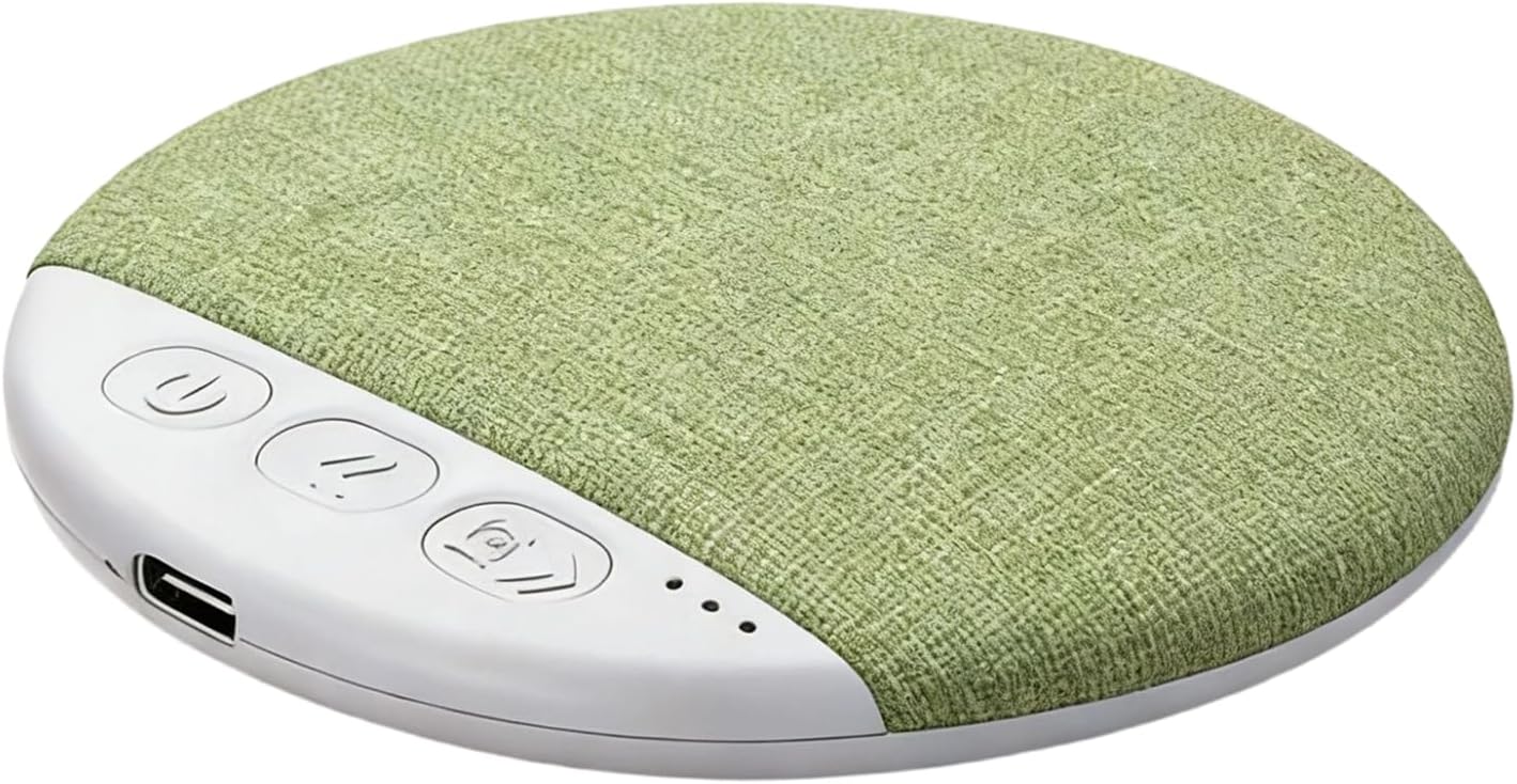 Generic 3.78x3.78x0.43 Inch Pillow Speaker, White Noise Device, Sleep Aid with Timer, Bedside Relaxation Gear, Bedroom