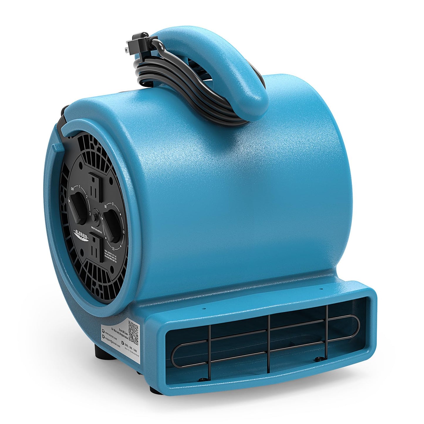 ALORAIR 1000 CFM Air Mover Blower Fan for Drying, Ventilating, Exhausting, Cooling, Utility Timer Fan with 3 Speeds, 5 Adjustable Angles, 10ft Long Cord for Home, Industrial, Commercial Use - GE1000AT