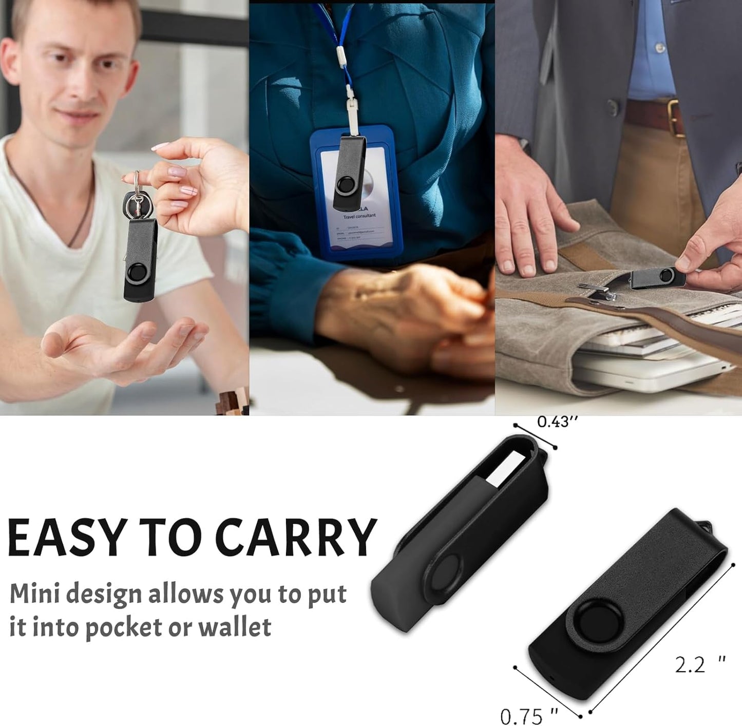 FEWINA 2GB 20 Pack USB2.0 Pack 20PCS 2GB Flash Drive Bulk USB USB Drives Thumb Drive Bulk Swivel Memory Stick Zip Drive