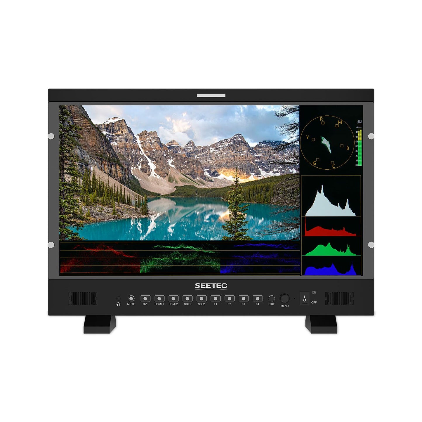 SEETEC P215 PRO 21.5" 1000nit Broadcast Director Production Monitor with LUT Waveform HDR, 3G SDI HDMI Input Output, HDMI Support 4K 60