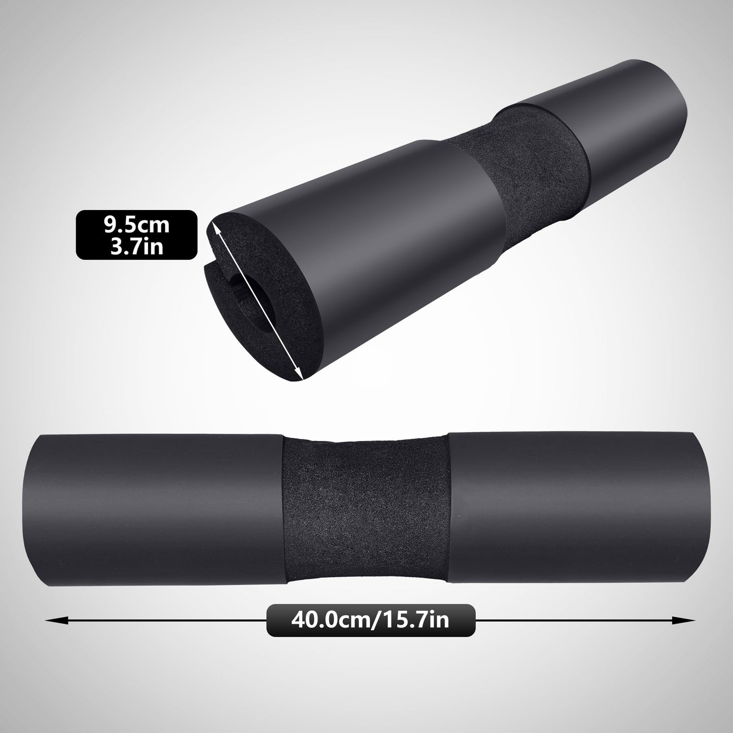 leikefitness Squat Pad - Foam Barbell Pad for Squats Cushion, Lunges & Bar Padding for Hip Thrusts - Standard Weight Bar Pad - Provides Cushion to Neck and Shoulders While Training
