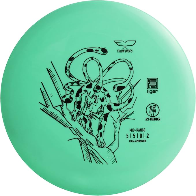 Yikun Stable Midrange Disc Golf Disc - 165-176g Glow-in-The-Dark & Standard Options | Reliable Flight for Outdoor Sports & Games | PDGA Approved (Color May Vary)
