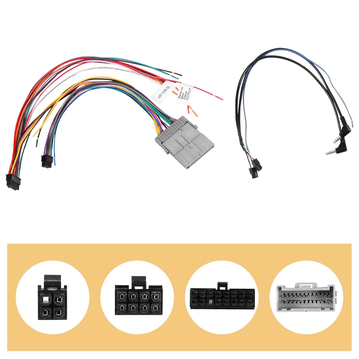 2000-2013 G Radio Wiring Harness Compatible with Select GM Vehicles Amplified Systems Model Car Wire Harness Install