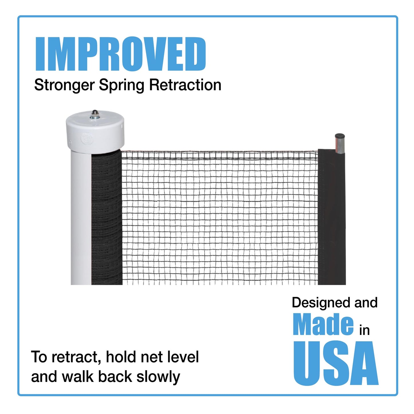 Kidkusion Retractable Driveway Guard, Black, 25' Driveway Safety, Made in The USA, Outdoor, Visual Barrier, Adjustable